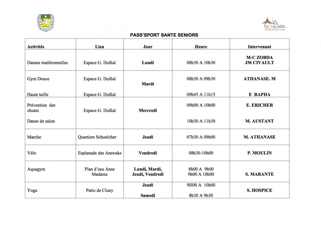 PLANNING OCTOBRE 2015 pass'sport