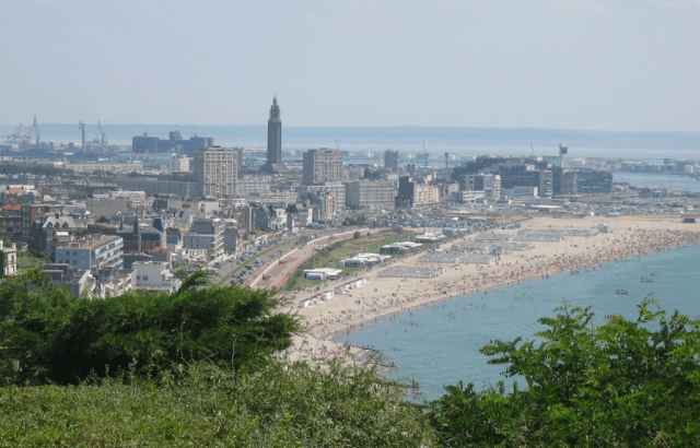 le havre vue plage