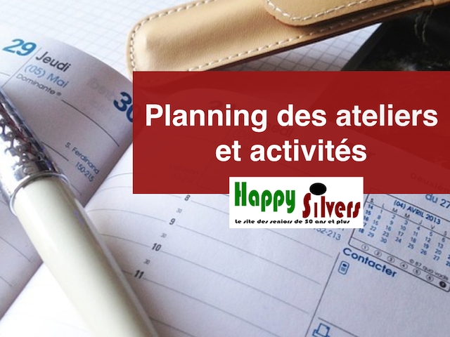 Planning des ateliers et activités d'Happy Silvers