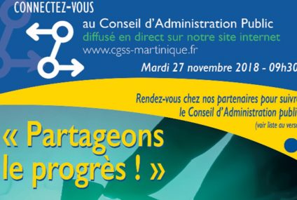 Conseil d&rsquo;administration public de la CGSS Martinique le 27 novembre