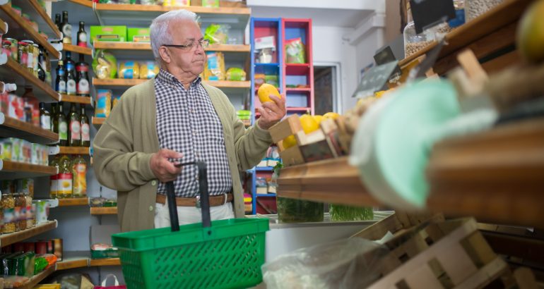 senior supermarché